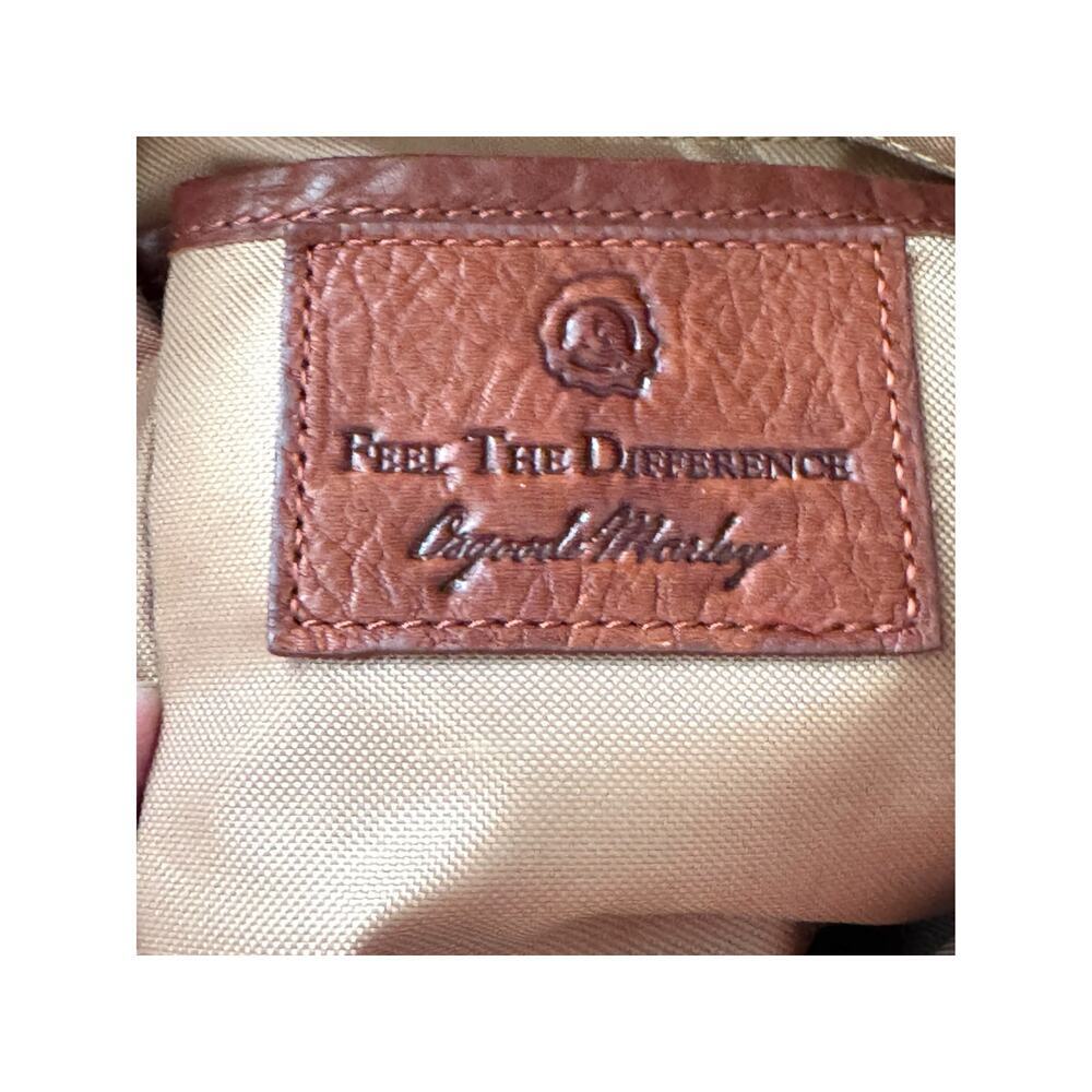 Vintage Osgood Marley Genuine Leather Crossbody Bag Soft Pebbled Brown — image 3 of 8